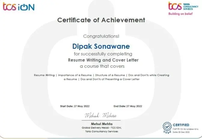 Free TCS Certification Course