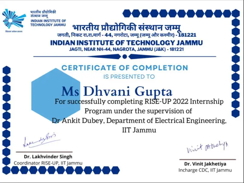 IIT Jammu RISE-UP 2023