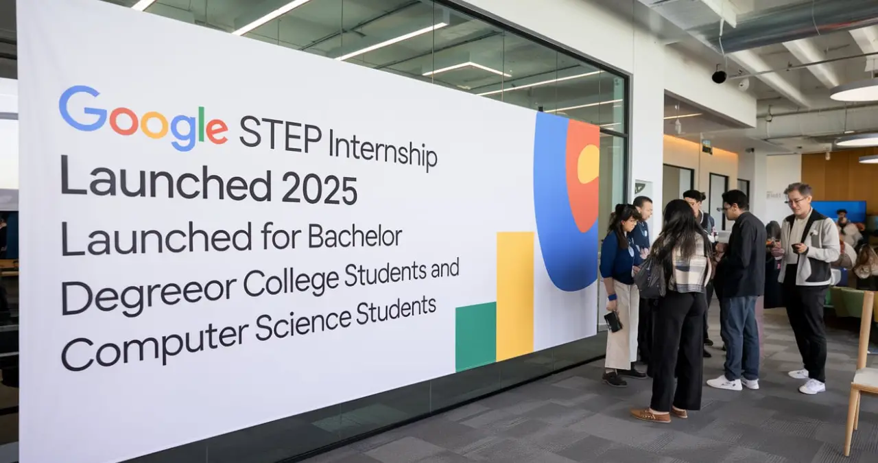 Google Step Internship 2025 Launched for Bachelor Degree College students and Computer Science