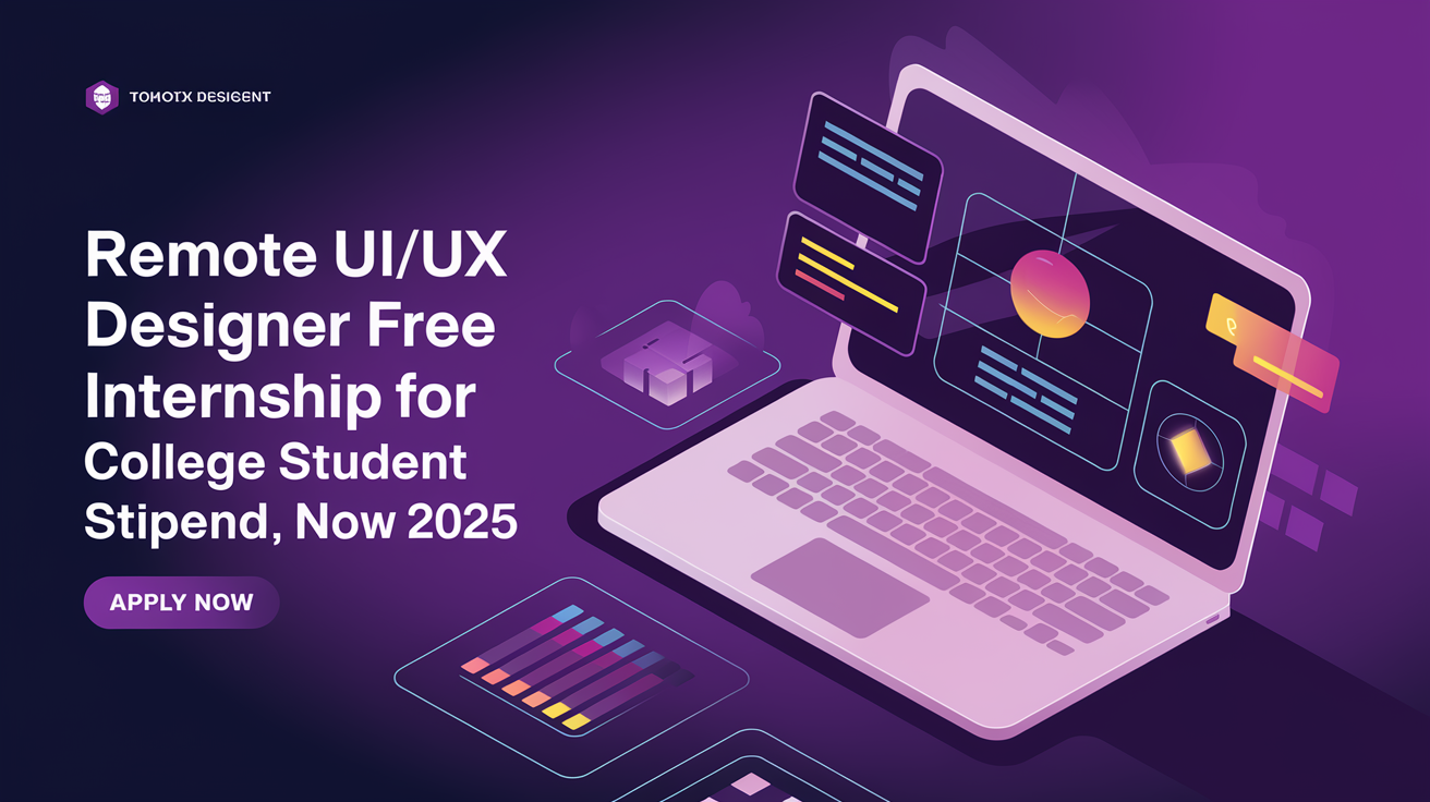 Remote UI/UX Designer Free Internship For College Student Stipend Rs ...