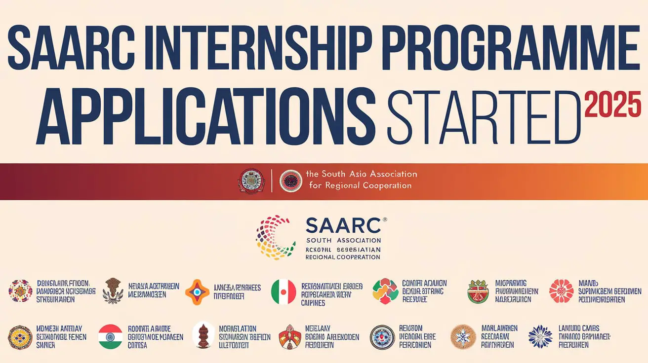 SAARC Internship Programme 2025 Applications Started For UG PG SAARC Internship Programme 2025 Applications Started For UG PG