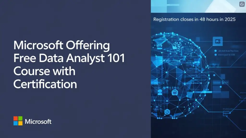 Microsoft Offering Free Data Analyst 101 Course