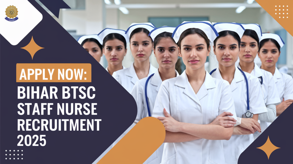 Bihar BTSC Staff Nurse Recruitment 2025 Apply Online