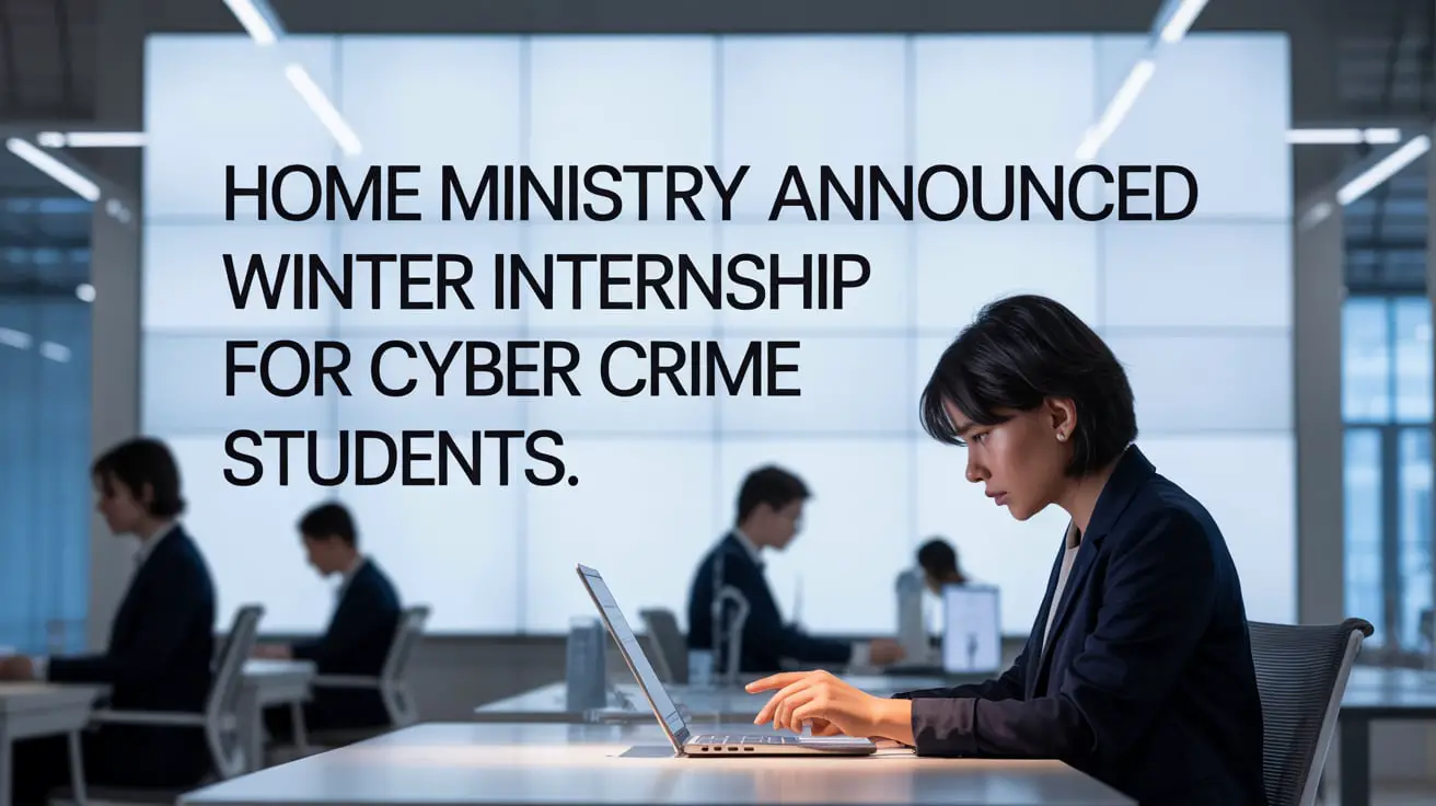 Home Ministry Announced Winter Internship for Cyber Crime Students [2025] -  Apply by October 17