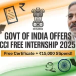 Govt Of India Offers CCI FREE Internship 2025 – Free Certificate + Stipend Rs. 15,000!