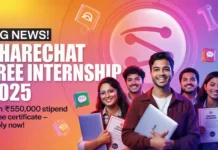 Big News! ShareChat FREE Internship with ₹50,000 Stipend – Apply Online Now 2025!