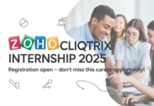 Zoho Cliqtrix Internship 2025: Registration Open – Don’t Miss This Career Opportunity!