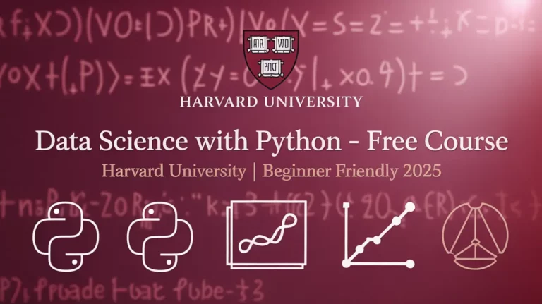 Data Science with Python for Free Course from Harvard University – Beginner Friendly 2025
