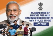Jal Shakti Ministry Launches Free Mass Communication Internship 2025 with ₹15,000 Stipend – Apply Now