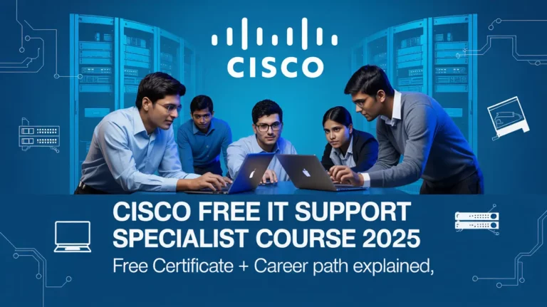 Cisco Free IT Support Specialist Course 2025 | Free Certificate + Career Path Explained!