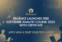 Reliance Launches FREE Software Analyst Course 2025 with Certificate – Apply Now and Start Your Tech Career!