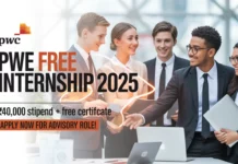 PwC FREE Internship 2025 with ₹40,000 Stipend & Certificate – Apply for Advisory Role!