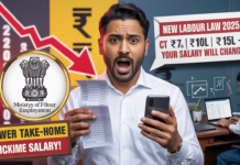 New Labour Law 2025 Salary Calculator: How Your CTC of ₹7, 10 & 15 Lakh Will Change
