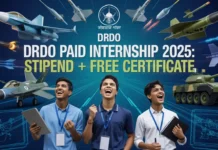 DRDO Paid Internship 2025: Stipend + FREE Certificate for UG/PG Engineering & Science Students – Apply Today