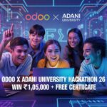 Odoo x Adani University Hackathon 26: Win ₹1,05,000 + FREE Certificate; Open for Tech Students & Freshers — More Details Here