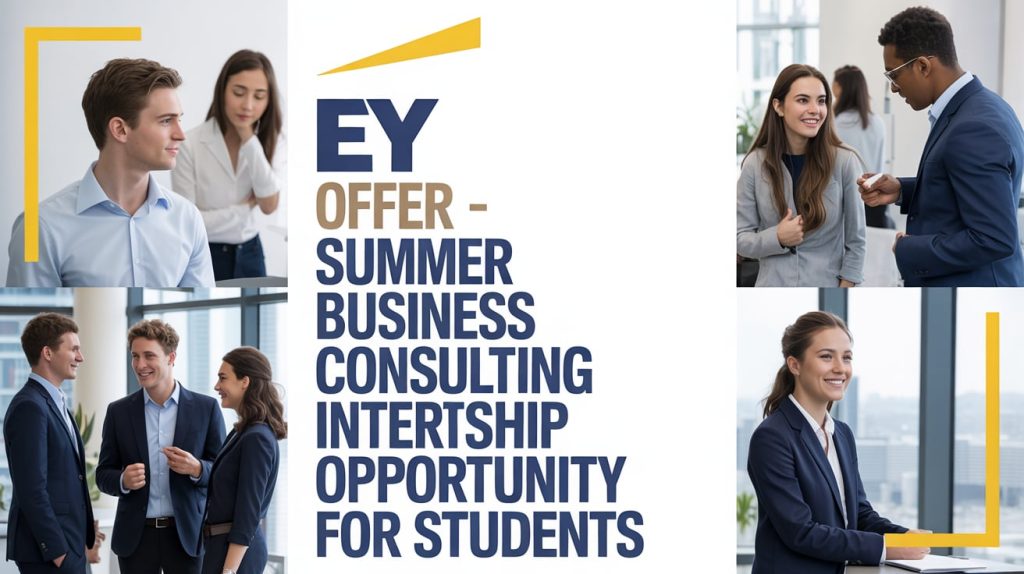 EY Offer – Summer Business Consulting Internship Opportunity For Students, Apply Here in 2025