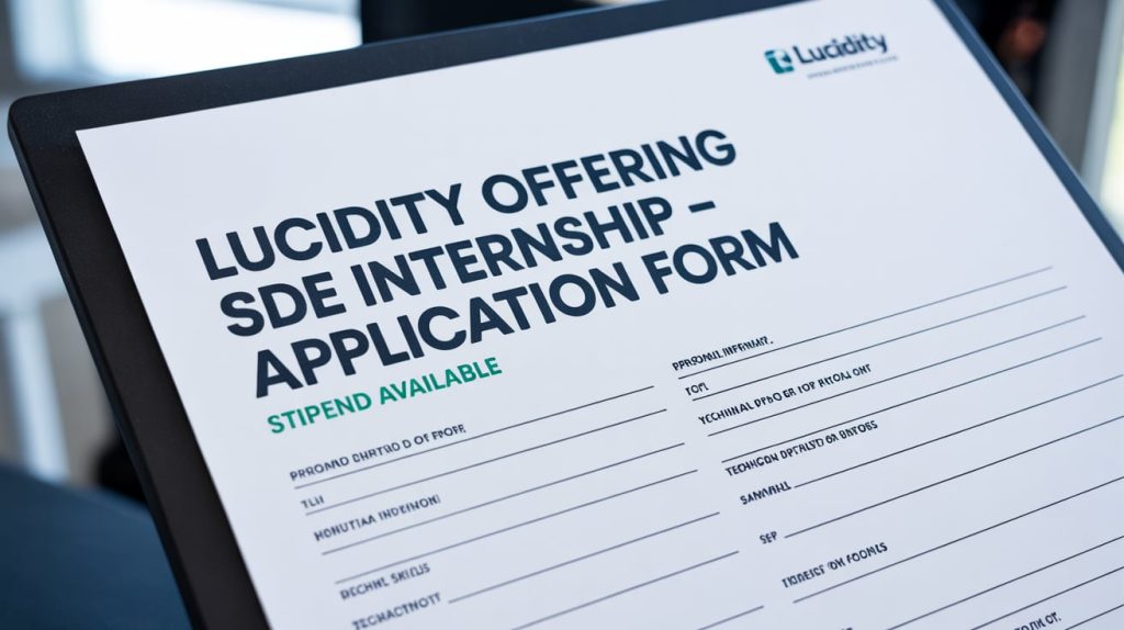 Lucidity Offering SDE Internship – Application Form [Stipend Available] Apply Now in 2025